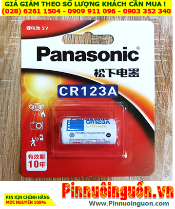 Panasonic CR-123ACH/1B (BR17345); Pin 3v lithium Panasonic CR123A/CR17345 (Nội địa Trung-Xuất xứ NHẬT)