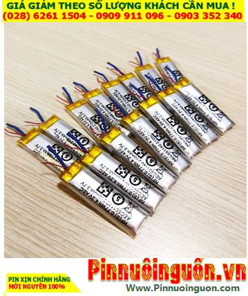Lipo 511140-210mAh, Pin sạc 3.7v Lipolymer 511140 với 210mAh (5.1mmx11mmx40mm) /có sẳn mạch sạc