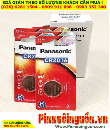COMBO 1HỘP 5vỉ Pin Panasonic CR2016PT/1B  lithium 3v (Loại vỉ 1viên) _Giá chỉ 110.000/Hộp