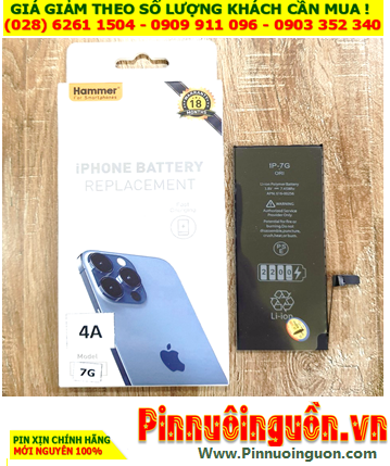 Pin iPhone 7G; Pin di động iPhone 7G (2200mAh, 3.7V-3.85V, dòng sạc 4A) chính hãng |BẢO HÀNH 18 tháng