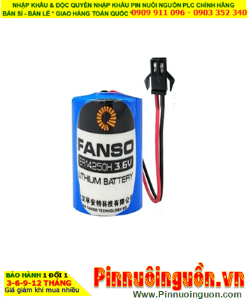 FANSO ER14250H; Pin nuôi nguồn PLC FANSO ER14250H (Zắc đen TO) 3.6v 1/2AA 1200mAh