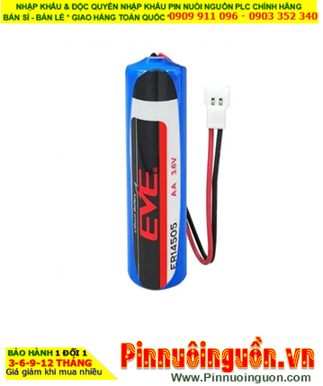 Pin ER14505 _Pin EVE ER14505; Pin nuôi nguồn EVE ER14505 lithium 3.6v AA 2600mAh (Dây Zắc cắm)