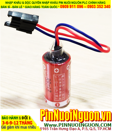 Pin Maxell ER3; Pin nuôi nguồn PLC Maxell ER3 lithium 3.6v 1/2AA 1100mAh _Xuất xứ Nhật