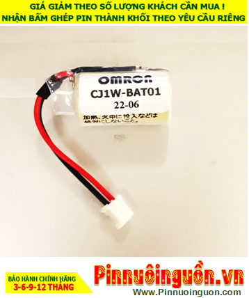 Pin Omron CJ1W-BAT01 _Pin CJ1W-BAT01; Pin nuôi nguồn PLC Omron CJ1W-BAT01 lithium 3v 1/2AA 950mAh _Made in Japan