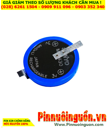 Pin CMOS ML2430; Pin nuôi nguồn CMOS _Pin sạc 3v lithium Sanyo ML2430 (chân thép) /Xuất xứ NHẬT