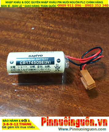 Sanyo CR17450SE; Pin nuôi nguồn PLC Sanyo CR17450SE  2500mAh lithium 3v _Made in Japan