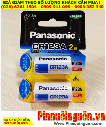 Panasonic CR123A; Pin Panasonic CR123A,CR123AW/2P Lithium 3v (Nội địa Nhật) /Loại Vỉ 2 viên