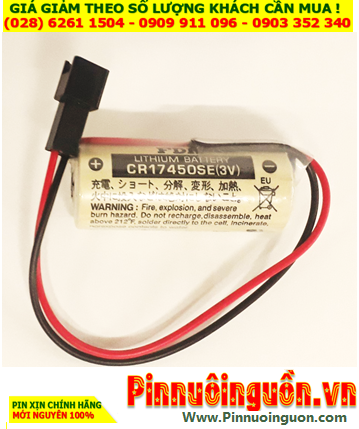 FDK CR17450SE (Zắc đen); Pin nuôi nguồn PLC TOTO lithium 3v 4/5A 2500mAh chính hãng /Xuất xứ NHẬT