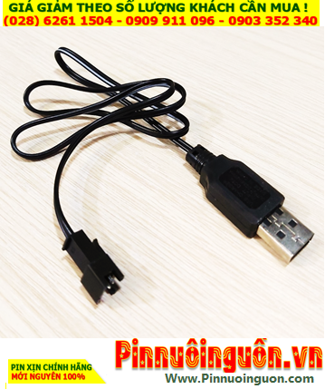 Cáp sạc SM-3.6V, Cáp sạc pin NiMh 3.6v với đầu Cáp USB 250mAh |HÀNG CÓ SẲN