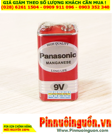Panasonic 6F22DT/1S; Pin 9v vuông Panasonic 6F22DT/1S Hi-top High Quality /Gói 1 viên