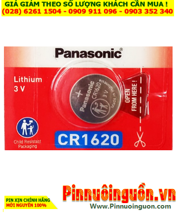 Pin CR1620 _Pin Panasonic CR1620: Pin 3v lithium Panasonic CR1620 _Made in Indonesia