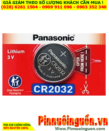 Panasonic CR2032; Pin vòng đeo cổ thú cưng Panasonic CR2032 lithium 3V chính hãng (MẪU MỚI)