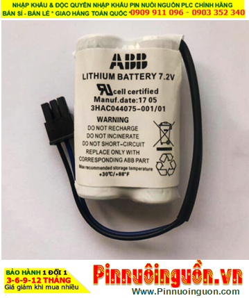 ABB 3HAC044168-001; Pin nuôi nguồn ABB 3HAC044168-001 lithium 7.2v 3600mAh chính hãng _Xuất xứ Pháp