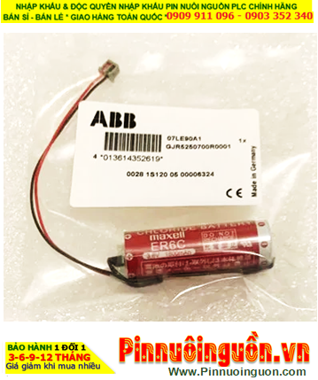 ABB GJR5250700R0001 07LE90 Pin nuôi nguồn ABB Robots lithium 3.6v 2750mAh chính hãng /Xuất xứ NHẬT