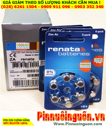COMBO 01HỘP 10vỉ=60viên Pin máy trợ thính Renata PR44 Pin 675 chính hãng _Giá chỉ 849.000/ Hộp 60viên