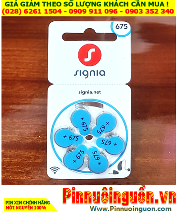 Signia PR44/675, Pin máy trợ thính Signia PR44, Pin 675 _Pin máy điếc Signia PR44/675 chính hãng /Vỉ 6viên