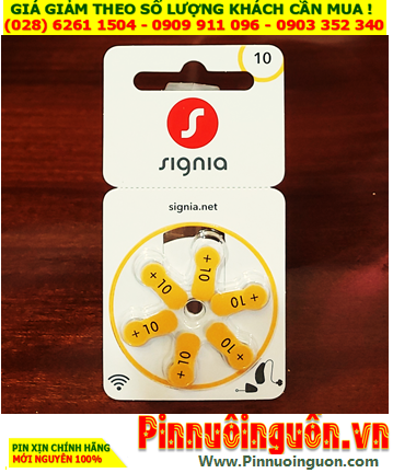 Signia PR536/10, Pin máy trợ thính Signia PR536, Pin 10 _Pin máy điếc Signia PR536/44 chính hãng /Vỉ 6viên