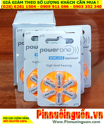 COMBO 01HỘP 10vỉ=60viên Pin máy trợ thính PowerOne PR48 /Pin 13 (X.xứ ĐỨC) _Giá chỉ 789.000/Hộp 60viên