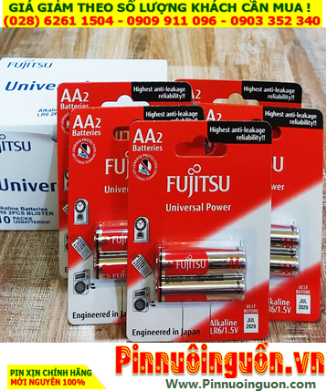 COMBO 1HỘP 10vỉ =20viên Pin AA 1.5v Alkaline Fujitsu LR6-FU-W chính hãng _Giá 229.000đ/HỘP20viên