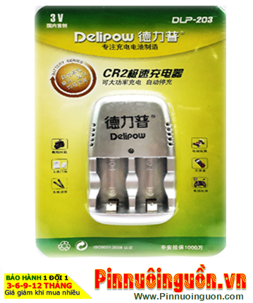 Delipow DLP-203; Máy sạc pin CR2 Lithium Delipow DLP-203 (sạc 1-2 pin Lithium CR2) /Bảo hành 01năm