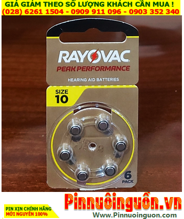 Pin máy trợ thính Rayovac PR536 /Pin số 10, Pin máy điếc Rayovac PR536 /Pin 10 chính hãng _Xuất xứ ANH
