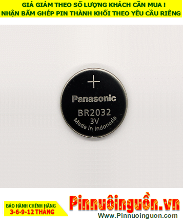 Panasonic BR2032 _Pin 3v lithium Panasonic BR2032 (Pin chịu nhiệt cao đến 125°C) /Xuất xứ Indonesia