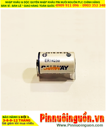 RAMWAY ER14250 (chân thép); Pin nuôi nguồn RAMWAY ER14250 lithium 3.6v 1/2AA 1200mAh chính hãng