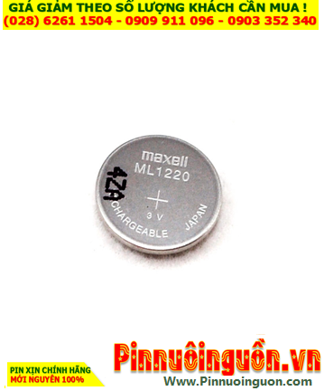 Maxell ML1220, Pin sạc 3v lithium Maxell ML1220 chính hãng _Made in Japan