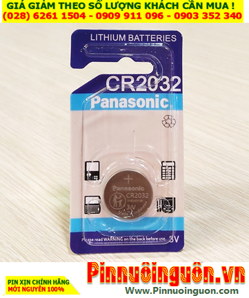 Panasonic CR2032, Pin đồng xu 3v lithium Panasonic CR2032 _Xuất xứ Indonesia /Loại Vỉ 1viên