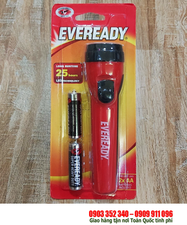 Eveready LC1L2A (Vỏ màu ĐỎ), Đèn pin chiếu sáng bóng LED Eveready LC1L2A /sử dụng 02 pin AA 1.5v /Bảo hành 01 tháng