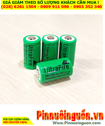 Ultrafire CR2, Pin sạc 3v Lithium Ultrafire CR2 800mAh _Pin sạc CR14250 chính hãng