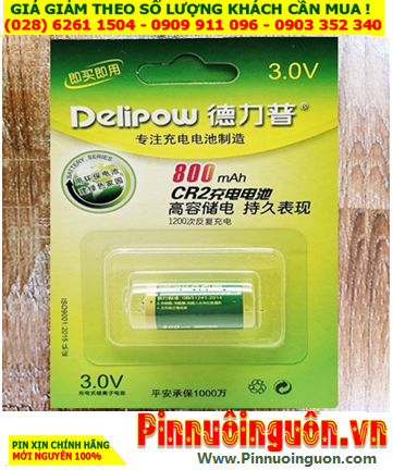Delipow CR2; Pin sạc 3v Lithium Delipow CR2 800mAh chính hãng  _Bảo hành 01 tháng | CÒN HÀNG