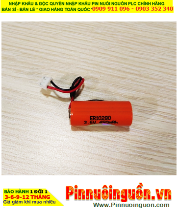 Pin ER10/28 _Pin ER10280; Pin nuôi nguồn PLC ER10/28 (ER10280) lithium 3.6v size 2/3AAA 450mAh chính hãng