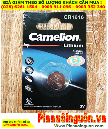 Camelion CR1616; Pin đồng xu 3v lithium Camelion CR1616 chính hãng /Loại Vỉ 1viên