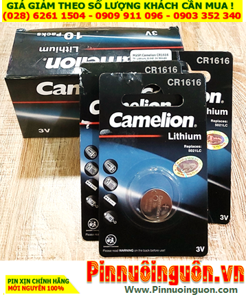 COMBO mua 01Hộp 10vỉ=10viên Pin Camelion CR1616 lithium 3.0v _Giá chỉ 219.000đ/HỘP