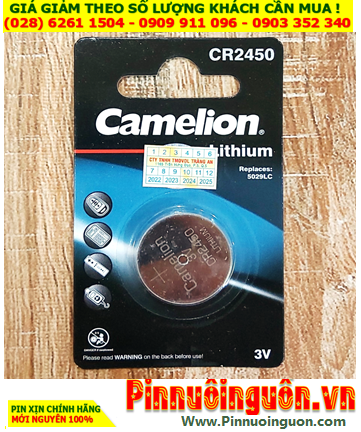Pin CR2450 _Pin Camelion CR2450; Pin 3v lithium Camelion CR2450 (Loại Vỉ 1viên)