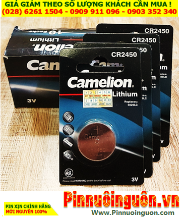 COMBO 1HỘP 10vỉ Pin Camelion CR2450 lithium 3v chính hãng_Giá chỉ 229.000đ/HỘP 10vỉ