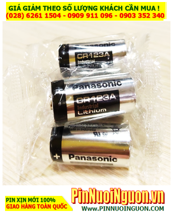 Pin Panasonic CR123A _Pin CR123A; Pin nuôi nguồn Panasonic CR123A Industrial lithium 3v chính hãng