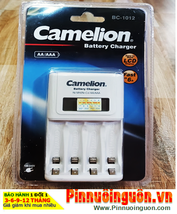 Camelion BC-1012; Máy sạc pin nhanh 6giờ Camelion BC-1012 _có màn hình LCD _Sạc được 2-4 pin AA-AAA