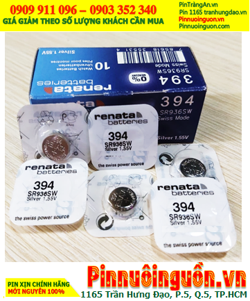 Renata 394 _Pin SR936SW, Pin đồng hồ 1.55v Silver Oxide Renata 394 _Pin SR936SW