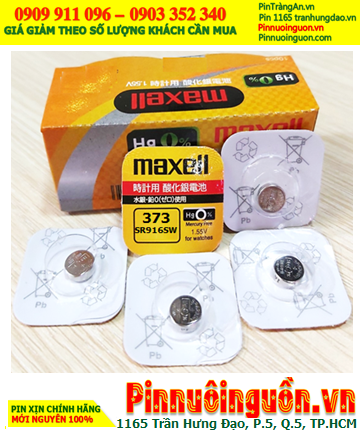 Maxell SR916SW _Pin 373; Pin đồng hồ 1.55v Silver Oxide Maxell SR916SW _Pin 373