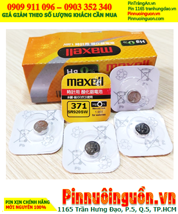 Maxell SR920SW _Pin 371; Pin đồng hồ 1.55v Silver Oxide Maxell SR920SW _Pin 371