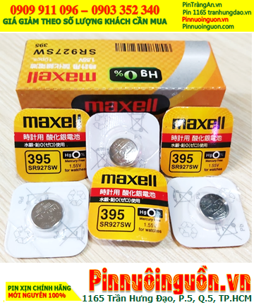 Maxell SR927SW _Pin 395; Pin đồng hồ 1.55v Silver Oxide Maxell SR927SW _Pin 395