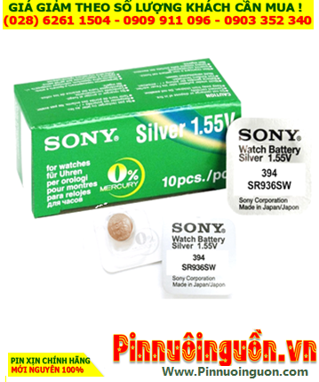 Sony SR936SW _Pin 394; Pin đồng hồ 1.55v Silver Oxide Sony SR936SW _Pin 394