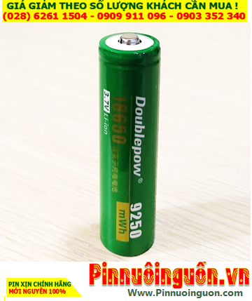 Pin QUẠT điện Pin sạc 18650 lithium Li-ion 3.7v DoublePow 18650-9250mWh (=5300mAh)