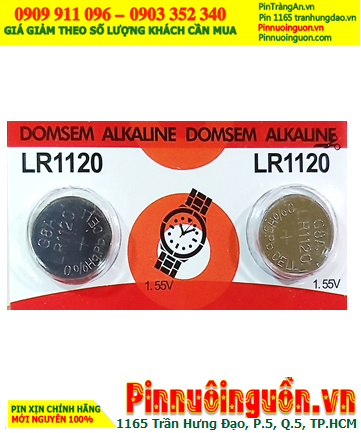 DOMSEM LR1120, AG8, 391 _Pin cúc áo 1.5v Alkaline DOMSEM LR1120, AG8, 391 chính hãng