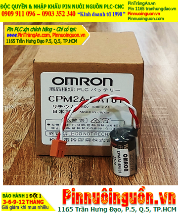 Omron CPM2A-BAT01; Pin nuôi nguồn Omron CPM2A-BAT01 lithium 3.6v 1/2AA 1000mAh / Xuất xứ NHẬT