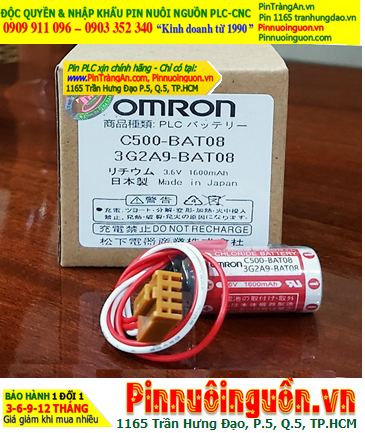 Omron 3G2A9-BAT08 ; Pin nuôi nguồn Omron 3G2A9-BAT08 lithium 3.6v 2/3A 1600mAh _Xuất xứ Nhật
