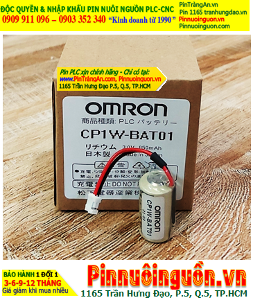 Omron CP1W-BAT01; Pin nuôi nguồn Omron  CP1W-BAT01 lithium 3v 1/2AA chính hãng /Xuất xứ NHẬT