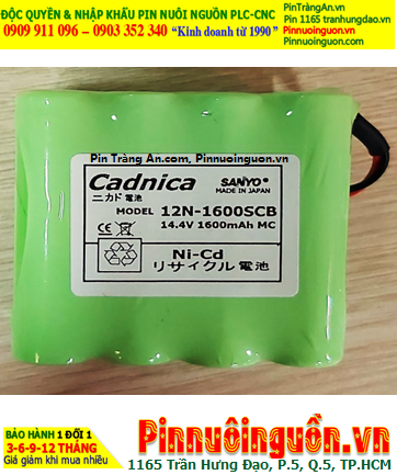 Sanyo CADNICA 12N-1600SCB, Pin nuôi nguồn Sanyo CADNICA 12N-1600SCB (14.4V-1600mAh) /Xuất xứ NHẬT